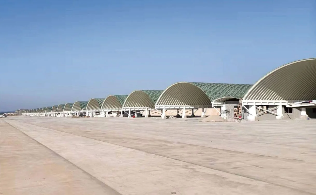 Arched Corrugated Steel Roofs